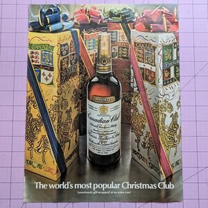 Vintage Print Ad 1969 Canadian Club Whiskey